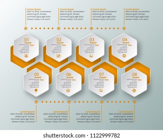 vector abstract 3d paper infographic elements.Business infographics