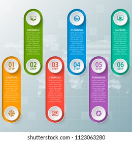 vector abstract 3d paper infographic elements.Business infographics