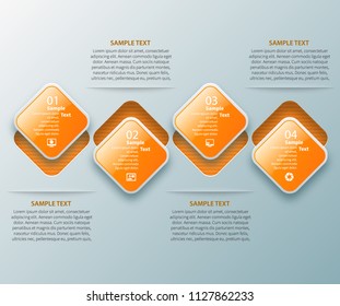 vector abstract 3d paper infographic elements.Business infographics
