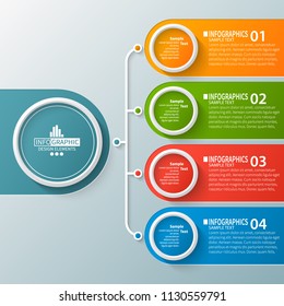 vector abstract 3d paper infographic elements.Business infographics