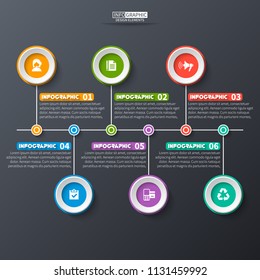 vector abstract 3d paper infographic elements.Business infographics