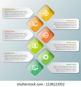vector abstract 3d paper infographic elements.Business infographics