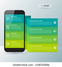 vector abstract 3d paper infographic elements.Business infographics