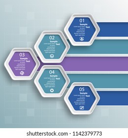 vector abstract 3d paper infographic elements.Hexagon infographics.Honeycomb design