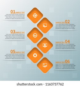 vector abstract 3d paper infographic elements.Business infographics