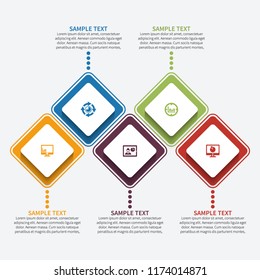 vector abstract 3d paper infographic elements.Business infographics
