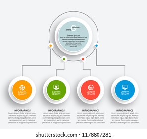 vector abstract 3d paper infographic elements.Business infographics