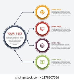 vector abstract 3d paper infographic elements.Business infographics