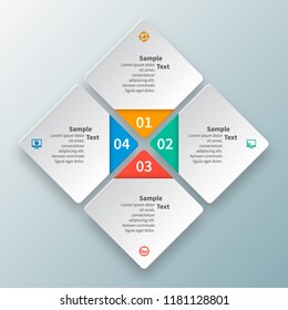 vector abstract 3d paper infographic elements.Business infographics