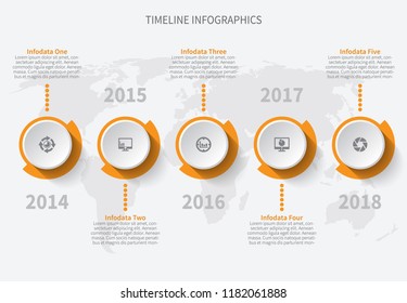 vector abstract 3d paper infographic elements.Business infographics