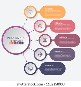 vector abstract 3d paper infographic elements.Business infographics