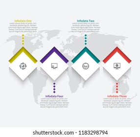 vector abstract 3d paper infographic elements.Business infographics