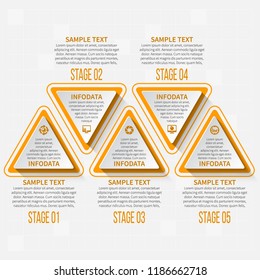 vector abstract 3d paper infographic elements.Business infographics