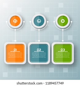 vector abstract 3d paper infographic elements.Business infographics