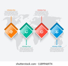 vector abstract 3d paper infographic elements.Business infographics