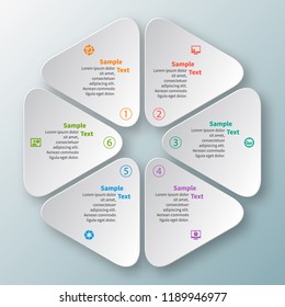 vector abstract 3d paper infographic elements.Circular infographics