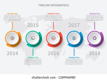 vector abstract 3d paper infographic elements.Business infographics