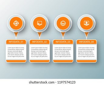 vector abstract 3d paper infographic elements.Business infographics