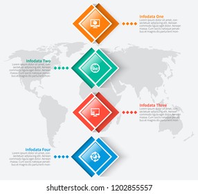 vector abstract 3d paper infographic elements.Business infographics