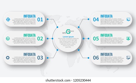 vector abstract 3d paper infographic elements.Business infographics