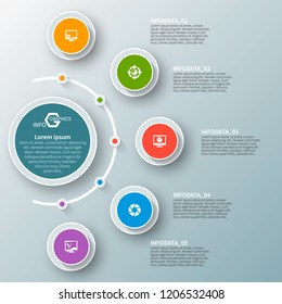 vector abstract 3d paper infographic elements.Business infographics