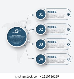 vector abstract 3d paper infographic elements.Business infographics