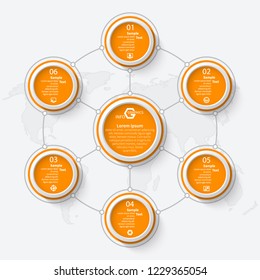 vector abstract 3d paper infographic elements.Business infographics