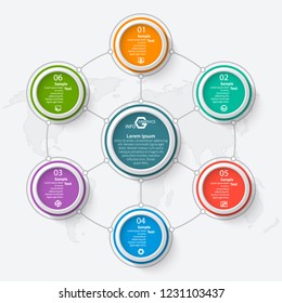 vector abstract 3d paper infographic elements.Business infographics