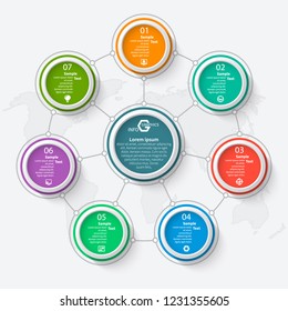 elementos infográficos de papel 3d abstractos vectoriales.infografías empresariales