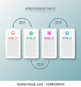 vector abstract 3d paper infographic elements.Business infographics