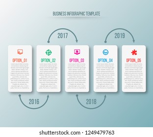 vector abstract 3d paper infographic elements.Business infographics