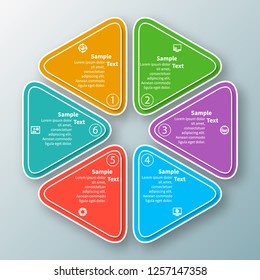 vector abstract 3d paper infographic elements.Circular infographics