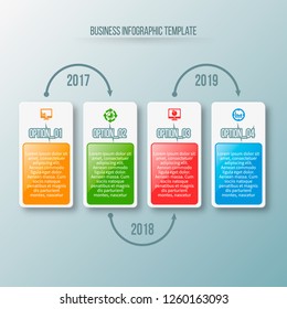 vector abstract 3d paper infographic elements.Business infographics
