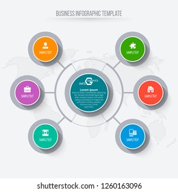 vector abstract 3d paper infographic elements.Business infographics