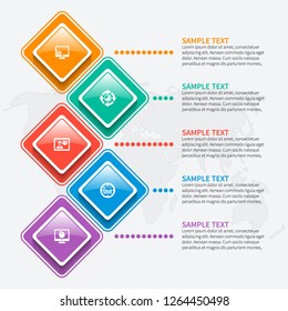 vector abstract 3d paper infographic elements.Business infographics