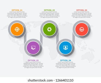vector abstract 3d paper infographic elements.Business infographics