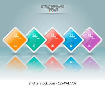 vector abstract 3d paper infographic elements.Business infographics