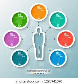 vector abstract 3d paper infographic elements.Business infographics