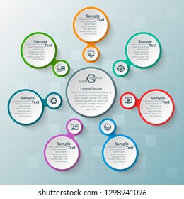 vector abstract 3d paper infographic elements.Business infographics