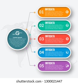 vector abstract 3d paper infographic elements.Business infographics