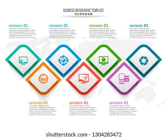 vector abstract 3d paper infographic elements.Business infographics