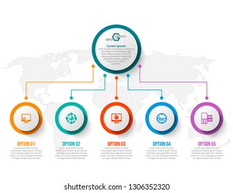 vector abstract 3d paper infographic elements.Business infographics