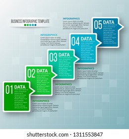 vector abstract 3d paper infographic elements.Business infographics