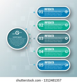 vector abstract 3d paper infographic elements.Business infographics