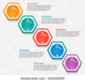 vector abstract 3d paper infographic elements.Business infographics