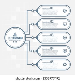 vector abstract 3d paper infographic elements.Business infographics
