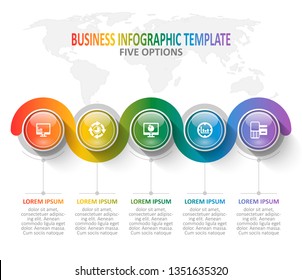 vector abstract 3d paper infographic elements.Business infographics