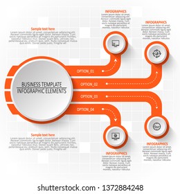 vector abstract 3d paper infographic elements.Business infographics
