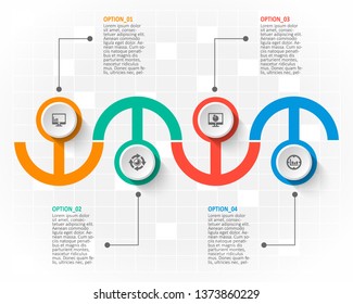 vector abstract 3d paper infographic elements.Business infographics