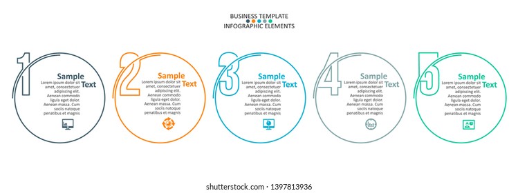 vector abstract 3d paper infographic elements.Business infographics
